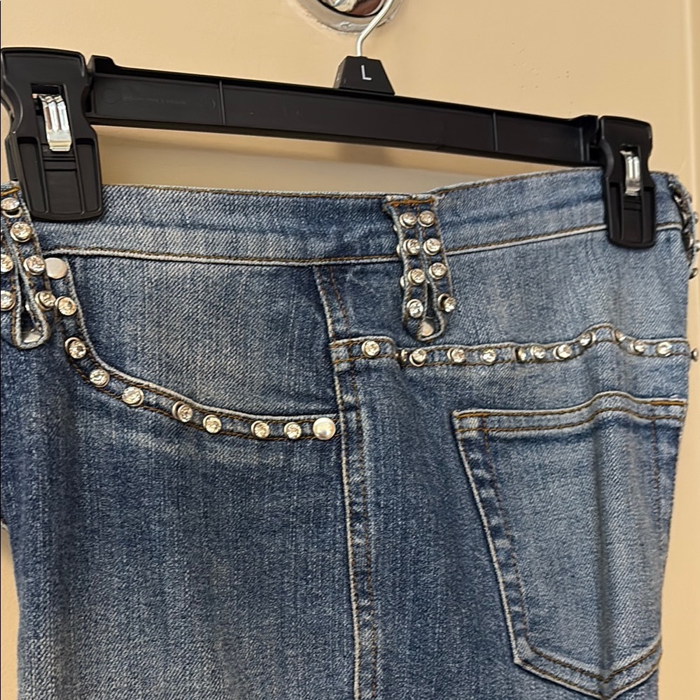 Cache Blue High Rise Embellished Jeans
